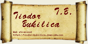 Tiodor Bukilica vizit kartica
